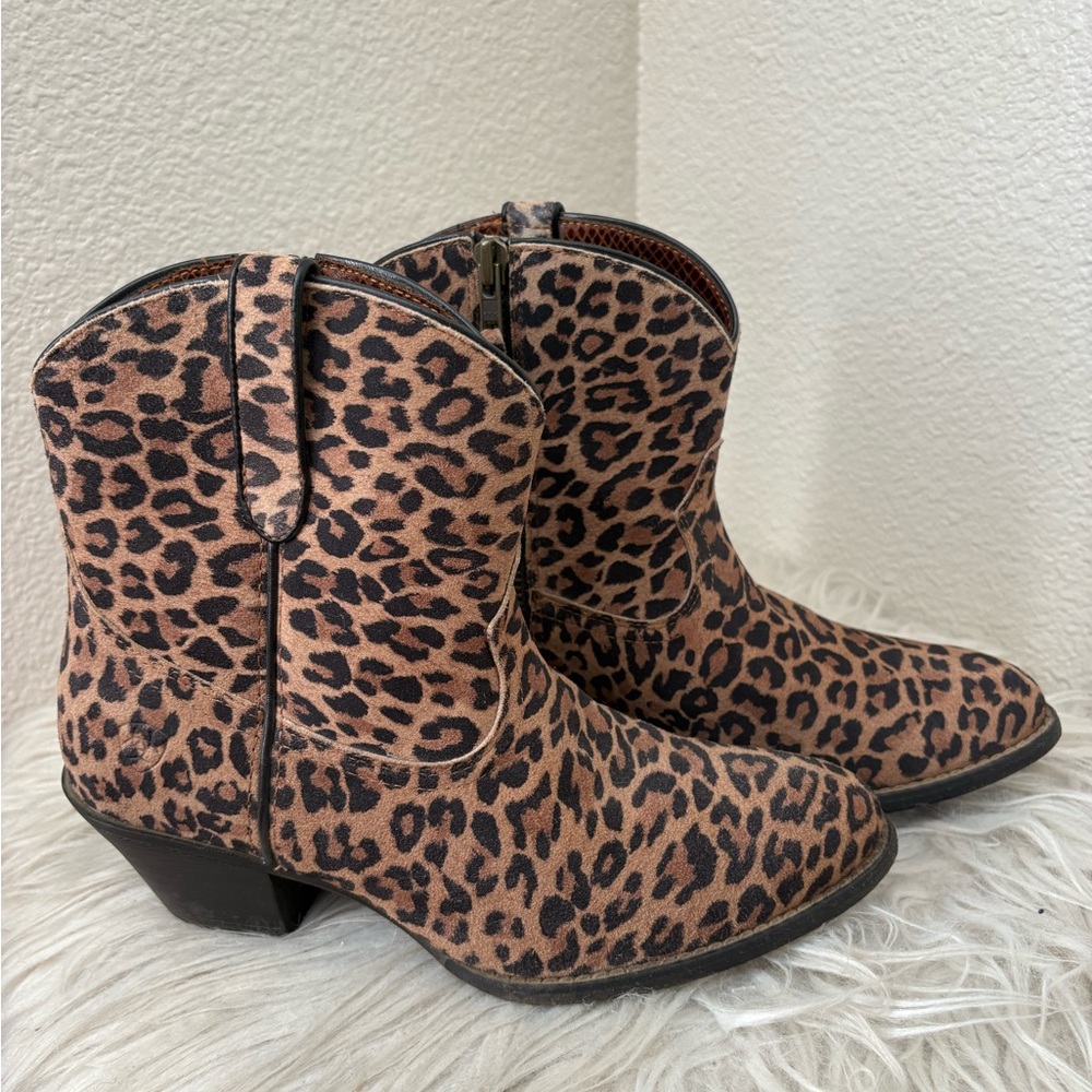 Ariat Leopard Print Leather Boots